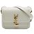 Bolsa Solferino Saint Laurent Small em couro de bezerro branco com caixa Fora de branco