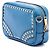Borsa Camera Prada in Saffiano blu borchiata - vista 2
