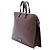 Prada Cartella da viaggio in pelle Saffiano marrone con tasca frontale con zip Marrone scuro - vista 2