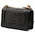 Chanel Black Small Chevron Lambskin Stitched Boy Flap Nero - vista 2
