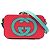 Bolso bandolera Gucci de piel de becerro roja con G entrelazadas