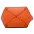 Tote Prada Orange Vitello Daino Arancione - vista 3