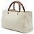 Bamboo Bolsa Gucci Shopper em couro de bezerro branco tamanho Medium com alça de bambu Cru - vista 2