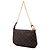 Louis Vuitton Brown Monogram Mini Lin Mini Pochette Accessoires Marrone Marrone scuro - vista 2