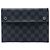 Louis Vuitton Black Damier Graphite Alpha Pochette MM Nero