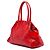 Borsa Fendi Etniko Du Jour in vernice traforata rossa Rosso - vista 2