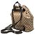 Gucci Beige GG Canvas Drawstring Backpack - view 2