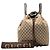 Gucci Beige GG Canvas Drawstring Backpack - view 7