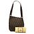 Borsa a tracolla Fendi in tela Zucca marrone - vista 7