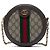 Gucci Mini Borsa a Tracolla Rotonda Ophidia Web in GG Supreme Beige