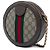 Gucci Mini Borsa a Tracolla Rotonda Ophidia Web in GG Supreme Beige - vista 2