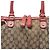 Borsa Satchel Gucci Beige GG Canvas Sukey - vista 5