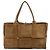 Bottega Veneta Tote Maxi Intrecciato Arco in camoscio marrone Medium