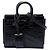 Borsa Saint Laurent Toy Sac De Jour in pelle embossed croc nera Nero
