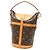 Borsa Bucket Duffle Louis Vuitton Brown Monogram Marrone - vista 2
