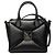 Valentino Black Small Nappa One Stud Top Handle Bag