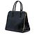 Borsa tote convertibile Prada Black Saffiano Vernice Open Pyramid Nero - vista 2