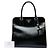 Borsa tote convertibile Prada Black Saffiano Vernice Open Pyramid Nero - vista 7