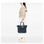 Tote convertible Prada Blue Vitello Shine con tasca frontale Blu navy - vista 6