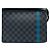 Louis Vuitton Black Damier Graphite Stripe Pochette Voyage MM Nero