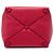 Prada Red Vitello Daino Tote Rot - Ansicht 3