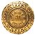 Spilla rotonda Chanel 31 Rue Cambon placcata oro dorato D'oro