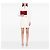Clutch Chanel Red CC Lambskin Airlines Envelope Clutch Rosso - vista 6