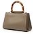 Bamboo Borsa Satchel Gucci Mini Nymphaea in vitello marrone con Web e Bambù Taupe - vista 2