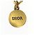 Choker Christian Dior in perle sintetiche e strass Bianco D'oro - vista 4