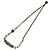 Choker Christian Dior in perle sintetiche e strass Bianco D'oro - vista 5