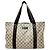 Gucci GG Supreme Leder-Tote-Bag Beige