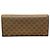 Céline Portafoglio lungo Celine Macadam in PVC e pelle marrone - vista 2