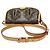 Borsa a tracolla Louis Vuitton Menilmontant PM Marrone - vista 9