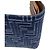 Fendi Bi-Fold Geldbörse Blau Leder und Stoff - Ansicht 8