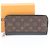 Louis Vuitton Monogram Macassar Zippy Wallet Brown Black