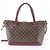 Borsa Tote Louis Vuitton Damier Hyde Park Marrone Fuschia - vista 3