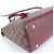 Borsa Tote Louis Vuitton Damier Hyde Park Marrone Fuschia - vista 4