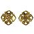 Chanel Vintage Coco Mark vergoldete Kunstperlen-Ohrringe Golden - Ansicht 3