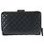 Chanel Matelassé Leder Bi-Fold Geldbörse Schwarz Pink - Ansicht 2