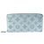 Louis Vuitton Monogram Mahina Zippy Wallet Hellblau