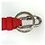Portachiavi Louis Vuitton in pelle rossa Argento Rosso - vista 3