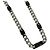 Collana a catena con maglie cubane intrecciate per uomo Gucci