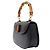 Bamboo Borsa Gucci in pelle nera e bambù Nero - vista 4
