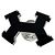 Hermès Spilla Badge Hermes H Pin Street da Uomo/Donna, Black Nero - vista 3