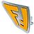 Orecchini a clip Fendi FF Series Orange Arancione