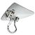 Orecchini a clip Fendi FF Series Orange Arancione - vista 4