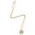 Collana con pendente logo Dior Vintage D'oro Metallico