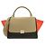 16 Céline Bolso Celine Small Trapeze de piel de becerro Roja