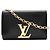 Borsa a tracolla Louis Vuitton Pochette Louise Nero