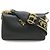 Borsa a tracolla Prada Vitello Daino Logo Nero